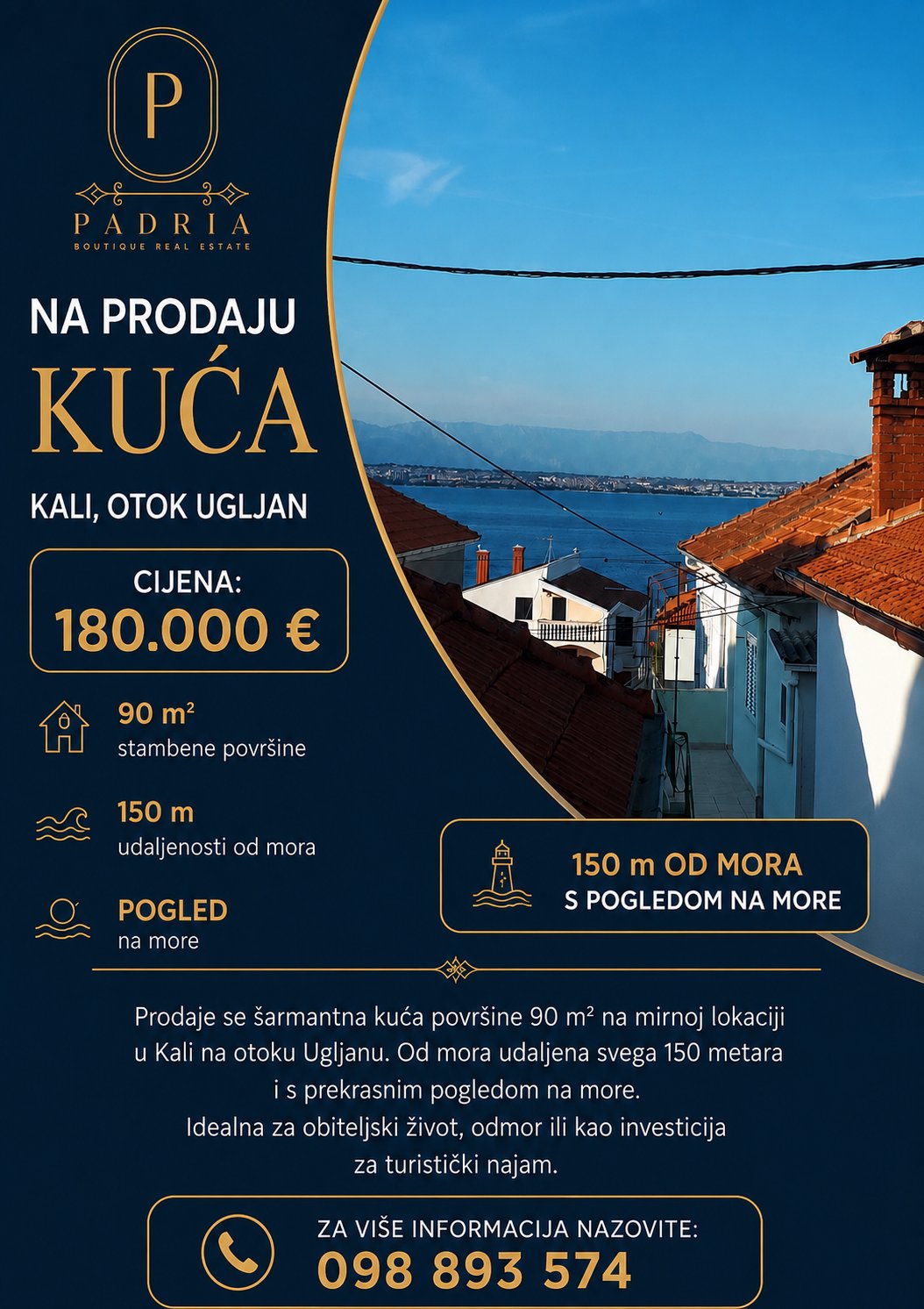 Kali obiteljska kuća - 120 m od mora PRILIKA - Image 1